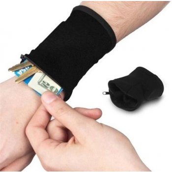 Peněženka na zápěstí se zipem WristWallet černá