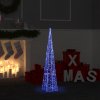 Vánoční osvětlení Nabytek XL Akrylový dekorativní světelný LED kužel modrý 90 cm