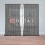 Sablio Záclony DOTA 2 Černá: 2ks 150x250cm – Hledejceny.cz