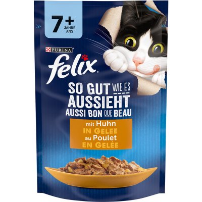 Felix So gut wie es aussieht Senior Pouches kuřecí 26 x 85 g – Zbozi.Blesk.cz