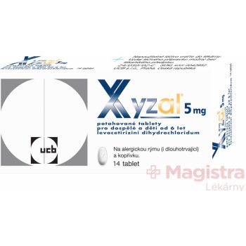 XYZAL POR 5MG TBL FLM 14