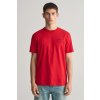 Pánské Tričko Gant LOGO SCRIPT SS T-SHIRT RUBY RED