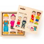 Woody puzzle skládačka Lidé a povolání – Zboží Dáma