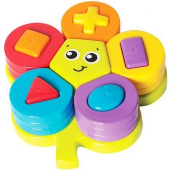 Playgro skládací puzzle květina s tvary