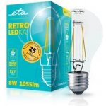 Eta RETRO LEDka klasik filament 8W, E27, teplá bílá – Hledejceny.cz
