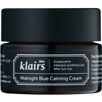 Klairs Midnight Blue Calming Cream zklidňující noční krém pro citlivou pokožku 30 ml