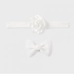 bílá sváteční čelenka a sponka pro miminka Mayoral 9612-26 Velikost: uni – Zboží Dáma