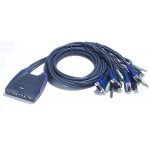 Aten CS-64U KVM elektronický přepínač, pro 4 PC, 1xVGA, 1xkláv., 1xmyš, 2xUSB, mini – Hledejceny.cz