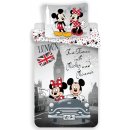 Jerry Fabrics Povlečení Mickey and Minnie in London 140x200 70x90