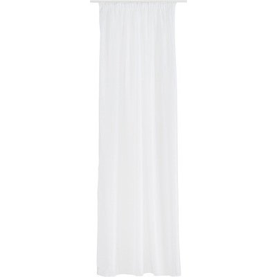Záclona s putky Voile jednoduchá bílá 140x245 cm – Hledejceny.cz