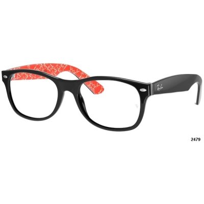 Ray Ban RX 5184 2479 WAYFARER NEW - černá/textura červená