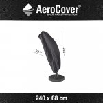 Aerocover 7971 Ochranný obal na zahradní slunečník boční zahnutý 240x68 cm – Hledejceny.cz