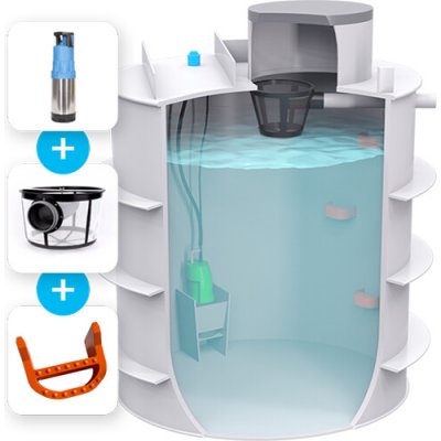 Plastino Sestava nádrž na vodu samonosná 4m3 – Hledejceny.cz