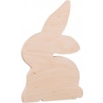 ČistéDřevo Dřevěný ozdobný zajíc 17 cm – Hledejceny.cz