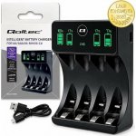Qoltec Green Cell VitalCharger Ni-MH Nabíječka AA a AAA baterií s Micro USB a USB-C portem – Zboží Živě