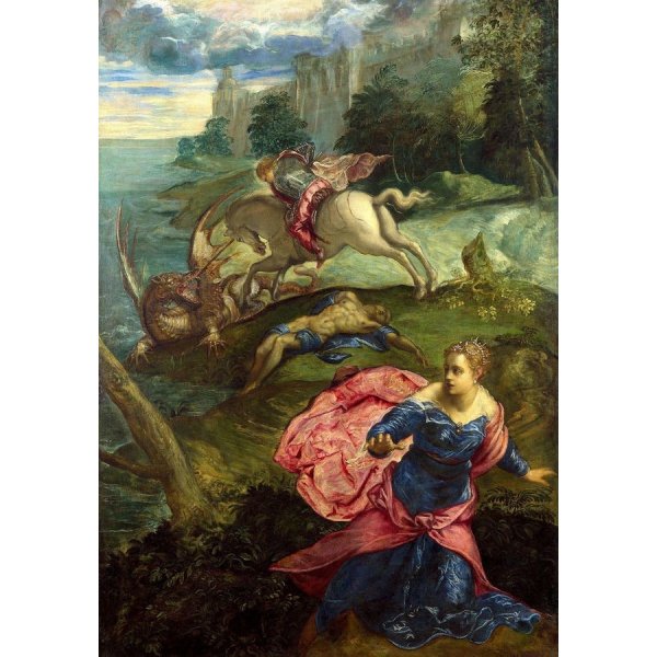 Reprodukce - VSO26 Jacopo Tintoretto - Svatý Jiří a drak Obraz 90x60 cm od 1 059 Kč - Heureka.cz