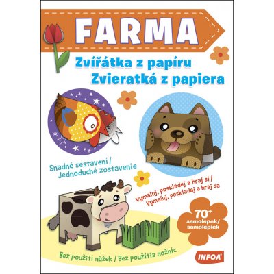 Zvířátka z papíru / Zvieratká z papiera - Farma (CZ/SK vydanie)