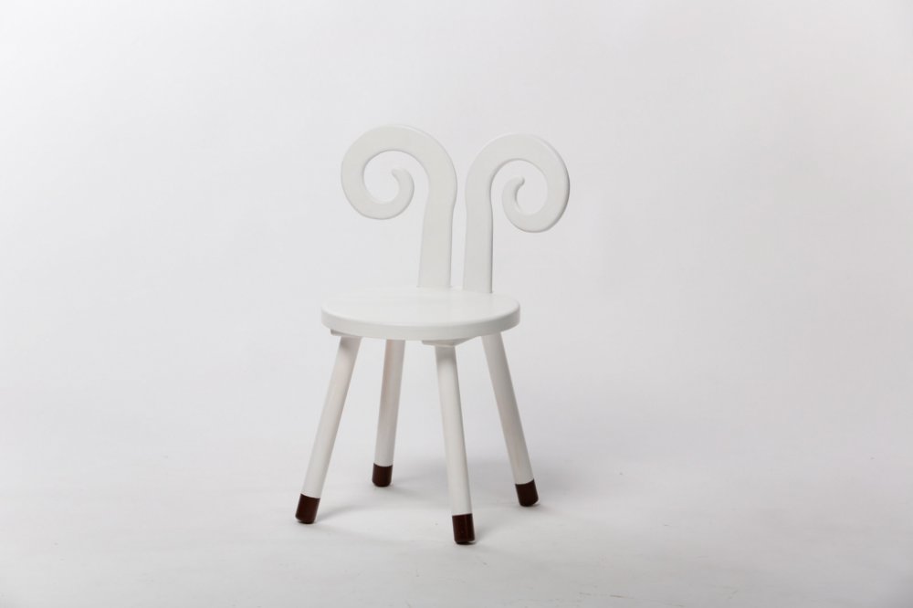 Lucas Wood Style židle Beran bílá židle bez podsedáku | Srovnanicen.cz