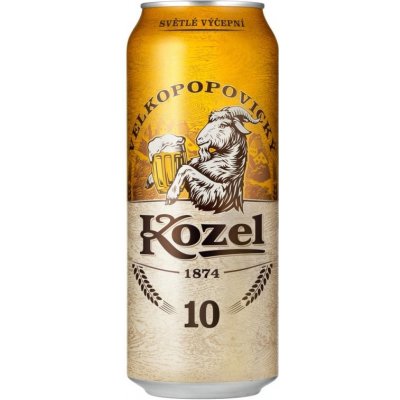 Kozel Světlý 10° 0,5 l (plech) – Sleviste.cz