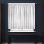 Dekorační krátká záclona s řasící páskou s leskem SHINE 350x150 cm bílá MyBestHome – Hledejceny.cz