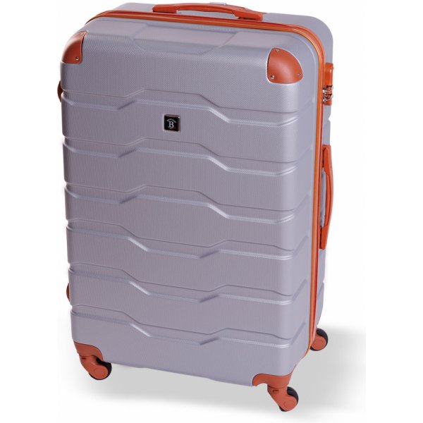 Cestovní kufr BERTOO Firenze stříbrná 75x50x30 cm 112 l