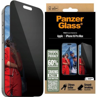 PanzerGlass tvrzené sklo E2E Privacy install kit Apple iPhone 16 Pro Max P2864 – Hledejceny.cz