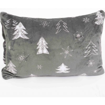 MKLuzkoviny.cz mikroplyš Exclusive Stromečky šedá 40 x 60 cm – Zboží Dáma