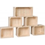 ČistéDřevo Dřevěné bedýnky knihovna 140x90x24 cm – Zboží Mobilmania