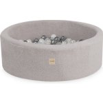 Plush Nest suchý bazén kulatý beránek šedý 90 x 30 cm + 200 míčků – Zboží Mobilmania
