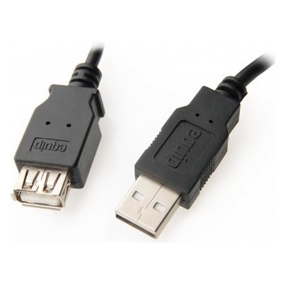 Equip 128850 USB 2.0 prodlužovací AM-AF 1,8m, černý – Zboží Mobilmania