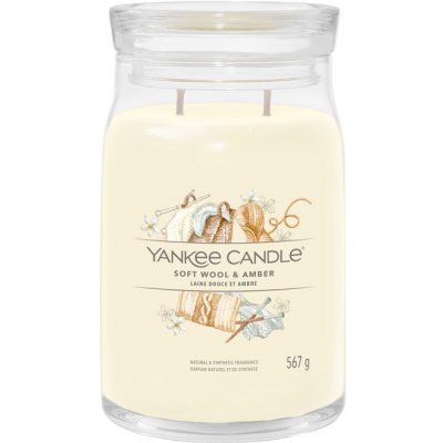 Yankee Candle Signature Soft Wool & Amber 567 g – Sleviste.cz