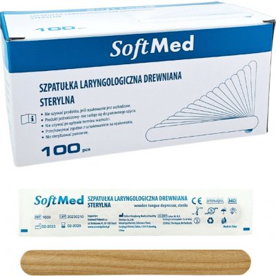 SoftMed Sterilní dřevěné lékařské špachtle SoftMed 100 ks 100 ks – Hledejceny.cz