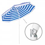 Zahradní slunečník 160 cm SPRINGOS VIVA BU0008 modro-bílý – Zboží Dáma Zahradní slunečník 160 cm SPRINGOS VIVA BU0008 modro-bílý – Zboží Dáma