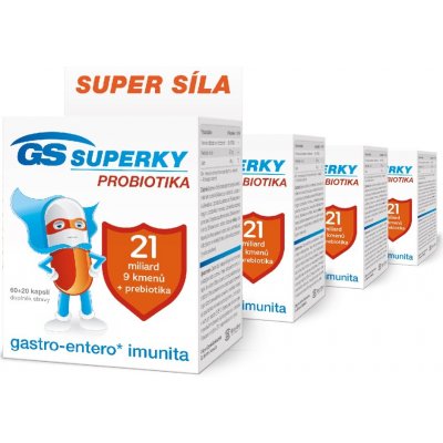 GS Superky probiotika 4 x 80 kapslí