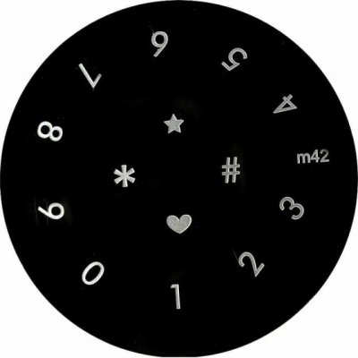 Starnails Razítkovací destička M42 čísla 0-9 – Zboží Dáma