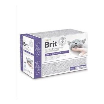 Brit VD Cat Pouch fillets in Gravy Gastrointest 12 x 85 g