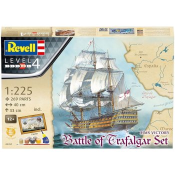 Revell Gift-Set loď 05767 Battle of Trafalgar 1:225