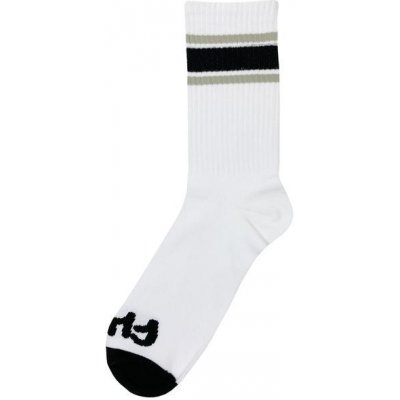 Cult ponožky STRIPE White / Grey/ Black