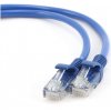 síťový kabel Gembird PP12-0.5M/B patch CAT5e, UTP, 0,5m, modrý