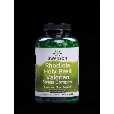 Swanson Rhodiola Holy Basil Valerian Stress Complex 180 kapslí – Hledejceny.cz