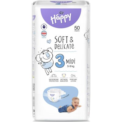 Bella Baby HAPPY Midi 50 ks – Sleviste.cz