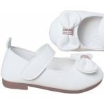 Baleríny s koženou profilovanou stélkou bílé – Zboží Dáma