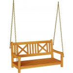 OMAXI 785008 Zahradní houpačka Hnědá 119 x 35 x 47cm Masivní akáciové dřevo – Sleviste.cz