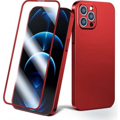 Joyroom 360 Full Case zadní a přední kryt pro iPhone 13 + tvrzené sklo červený JR-BP927 red 6941237161574 – Zboží Živě