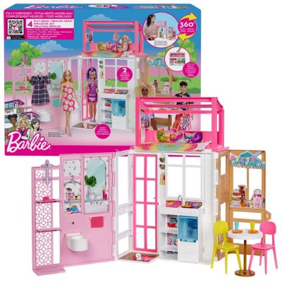 Mattel Barbie Skládací dům HCD47 – Zbozi.Blesk.cz