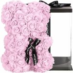 Medvídek z růží 30 cm, růžový SPRINGOS ROSE BEAR – Zboží Dáma