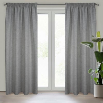 EUROFIRANY ZÁVĚS NA PÁSCE JULA 140X270 CM STŘÍBRNÁ – Hledejceny.cz
