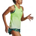 Under Armour RUSH CICADA SINGLET zelené – Zboží Dáma