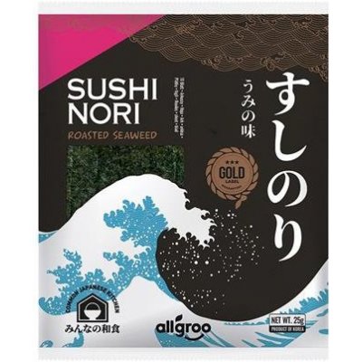 Allgroo Sushi Nori zlaté mořské řasy 25 g – Zboží Mobilmania