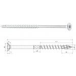 SCH SPEED II vrut pro dřevostavby zápustná hlava TG TORX pozinkovaný Varianta: SPEED II vrut pro dřevostavby zápustná hlava 6x90 TG TX40 pozinkovaný-modrý – Sleviste.cz
